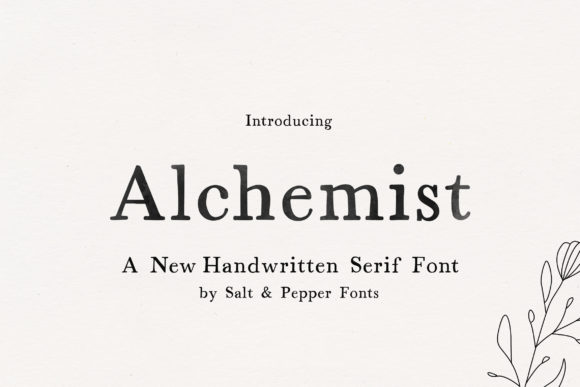 Alchemist: A Handwritten Serif Font for Creative Expression