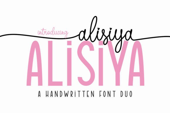 Alisiya: A Stunning Font Duo That Combines Sans Serif and Script