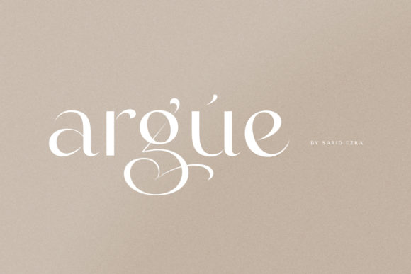 Argue: A Creative Display Font That Elevates Authentic Expression
