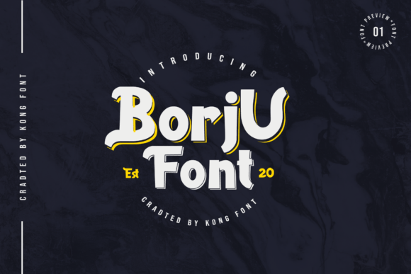 Borju: A Modern and Playful Display Font for Creative Designers