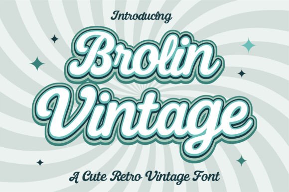Brolin Vintage: A Cute Retro Font That Works