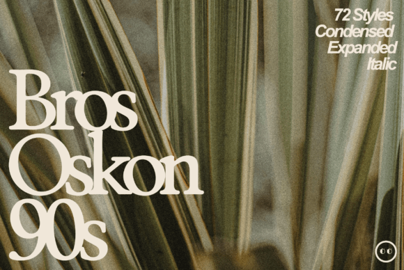 Bros Oskon 90s: Retro Serif With Real Design Flexibility