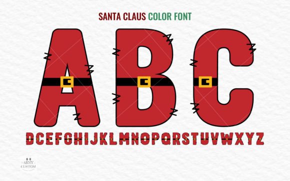 Christmas Santa: A Festive, Cut-Ready Decorative Font for Holiday Creativity