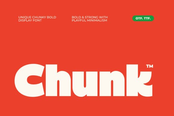 Chunk: The Bold, Chunky Display Font That Commands Attention