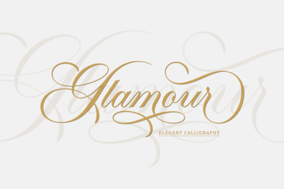 Discover the Elegance of Glamour: A Versatile Script Font for Design Enthusiasts