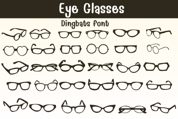 Eye Glasses Font: Sketchy Charm, Chunky Impact