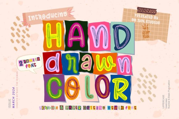 Hand Drawn Color: A Playful Two-Color Font That Brings Energy to Every Design