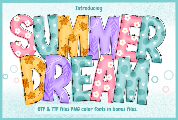 Summer Dream: A Playful, Patterned Font for Joyful Seasonal Designs