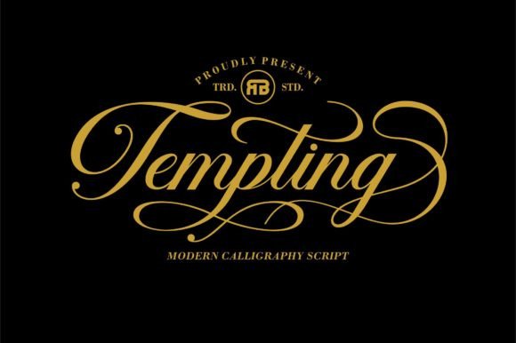 Tempting: A Dazzling Script Font for Creative Expression