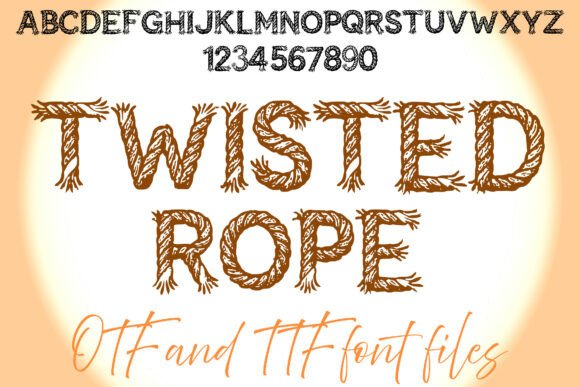 Twisted Rope Font: Rustic Character, Real-World Versatility